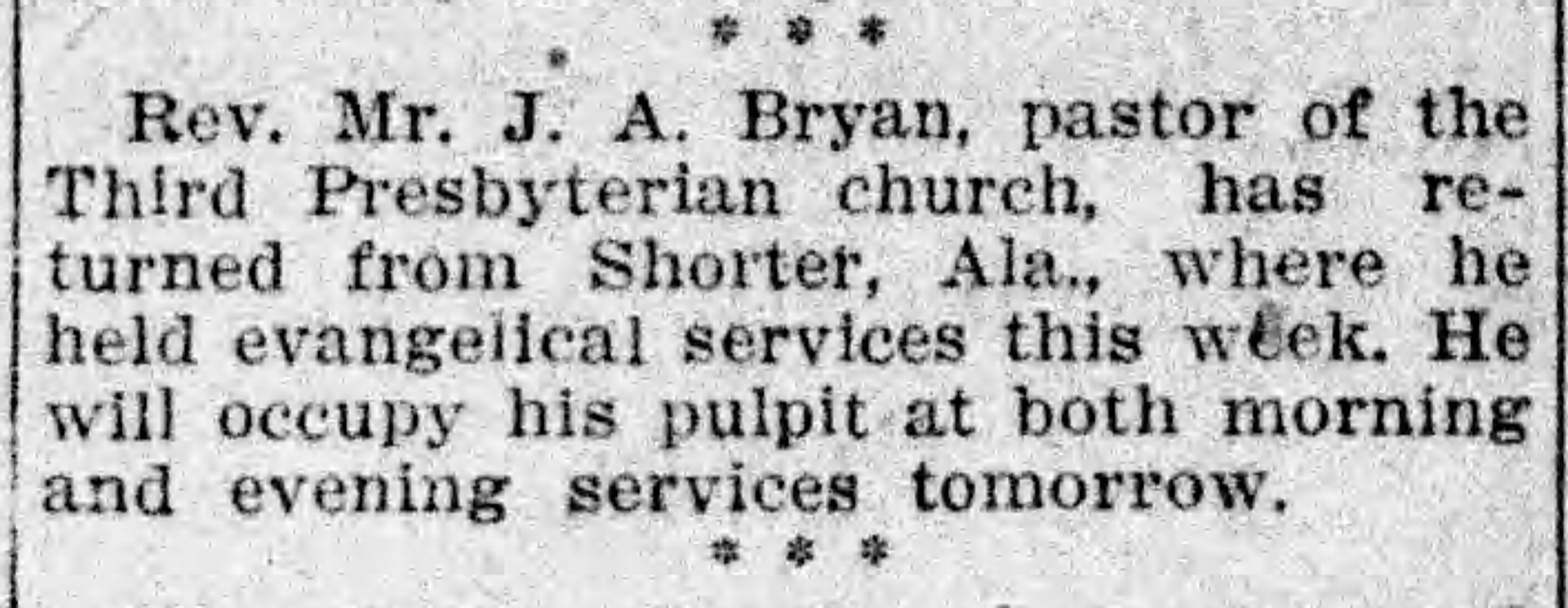 Shorter, Alabama Services